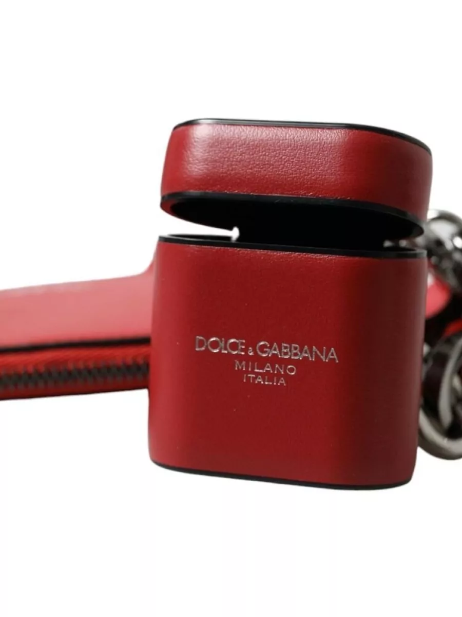 Dolce&Gabbana Leather Logo Strap Airpods Case