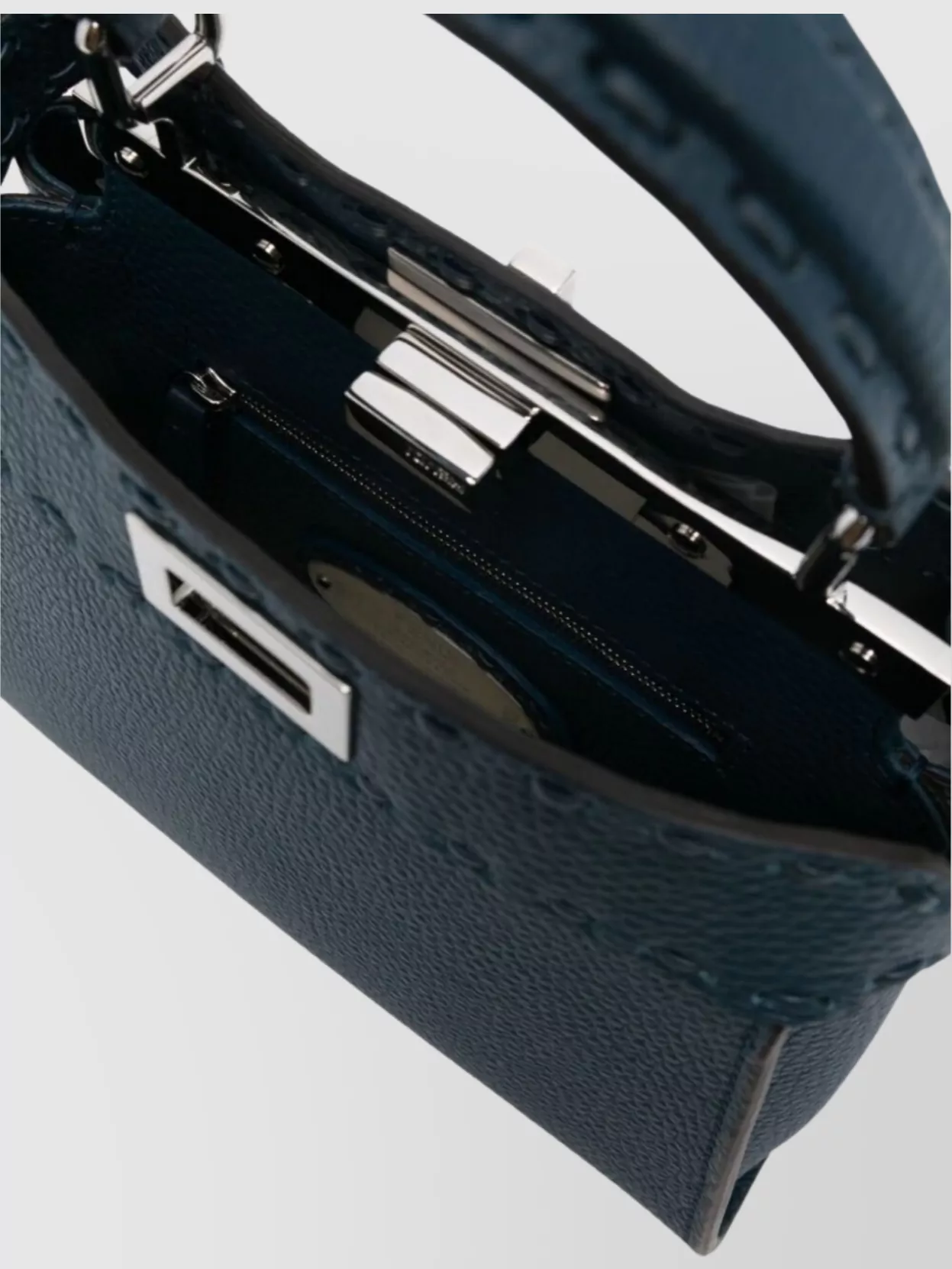 Fendi Mini Peekaboo Shoulder Bag With Adjustable Strap