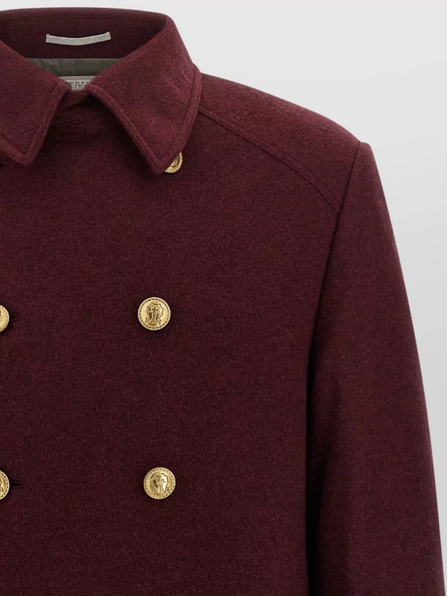 Brunello Cucinelli Cashmere Double-Breasted Coat