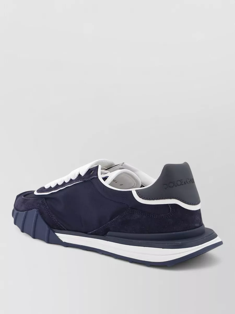 Dolce&Gabbana Suede Panelled Low-Top Sneakers