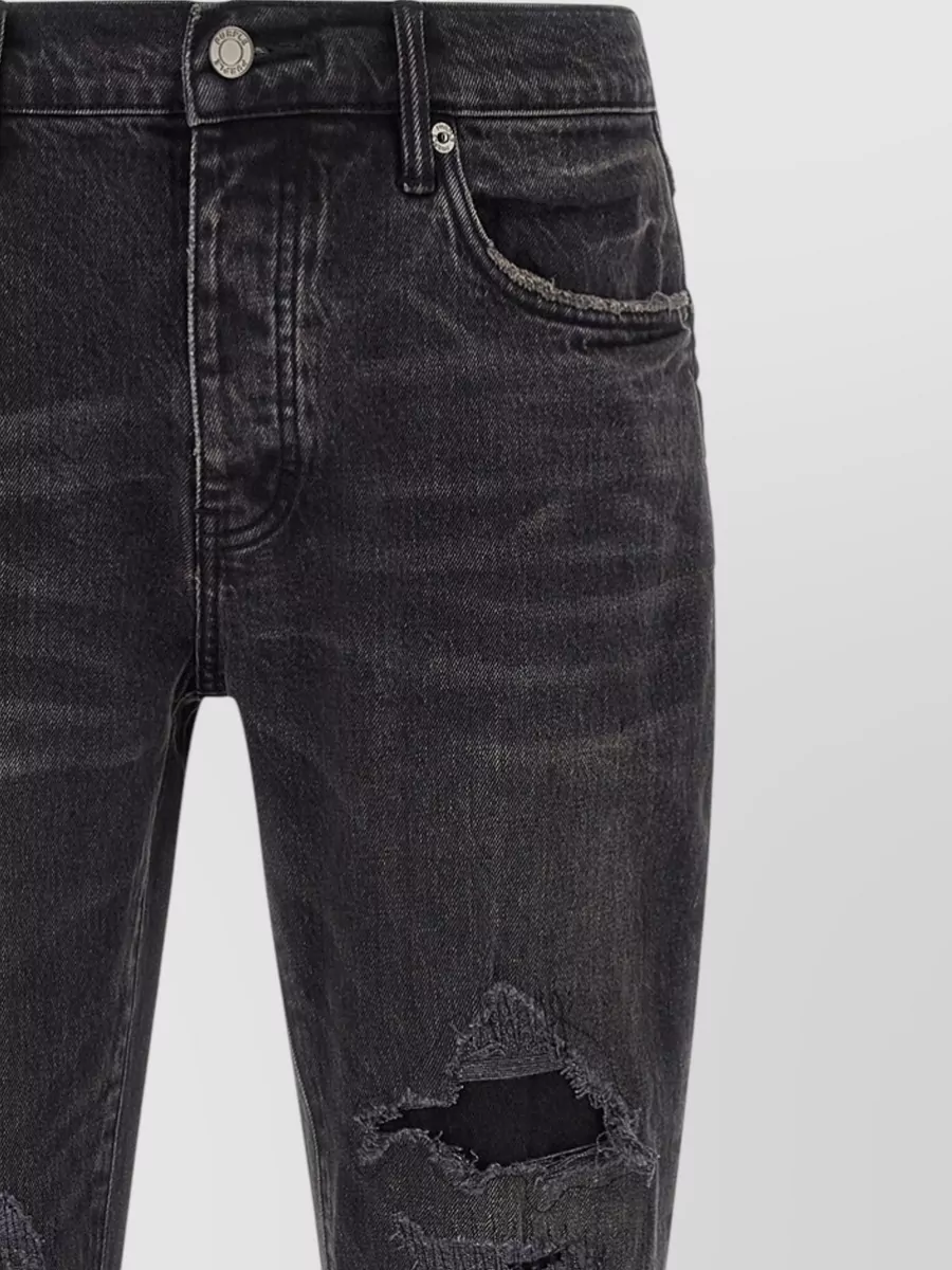 Purple Slim-Fit Denim Jeans