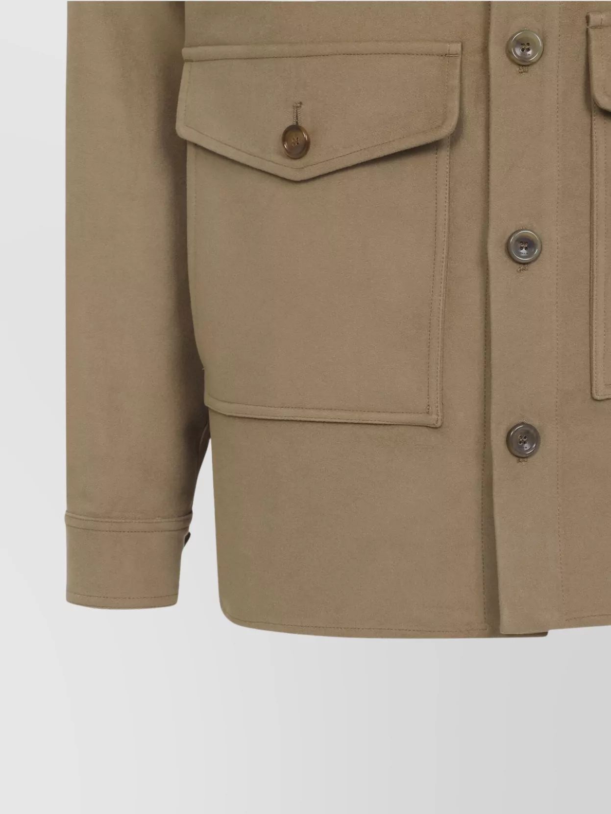 Etro Stylish Jacket With Chest Pocket And Flap Pockets In Neutral