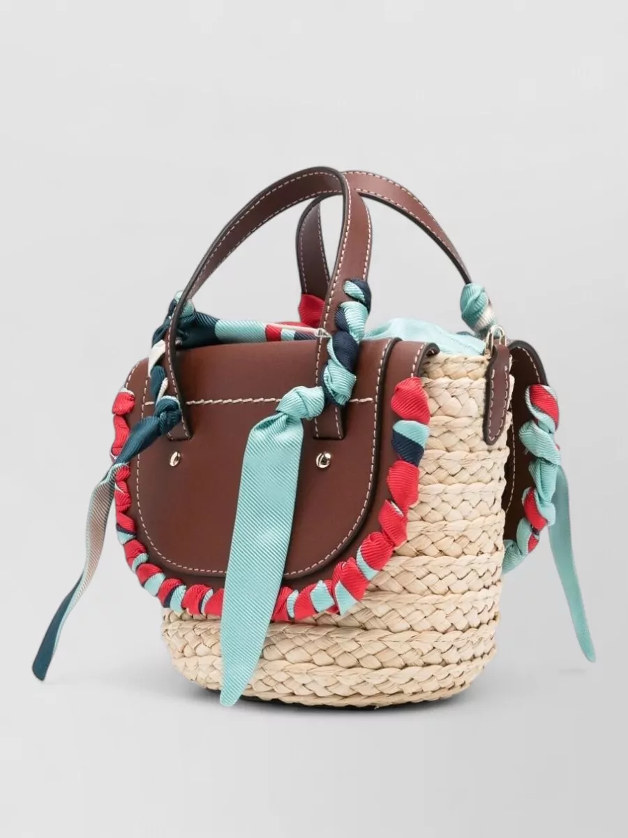 Cuba Lab Straw Bucket Bag