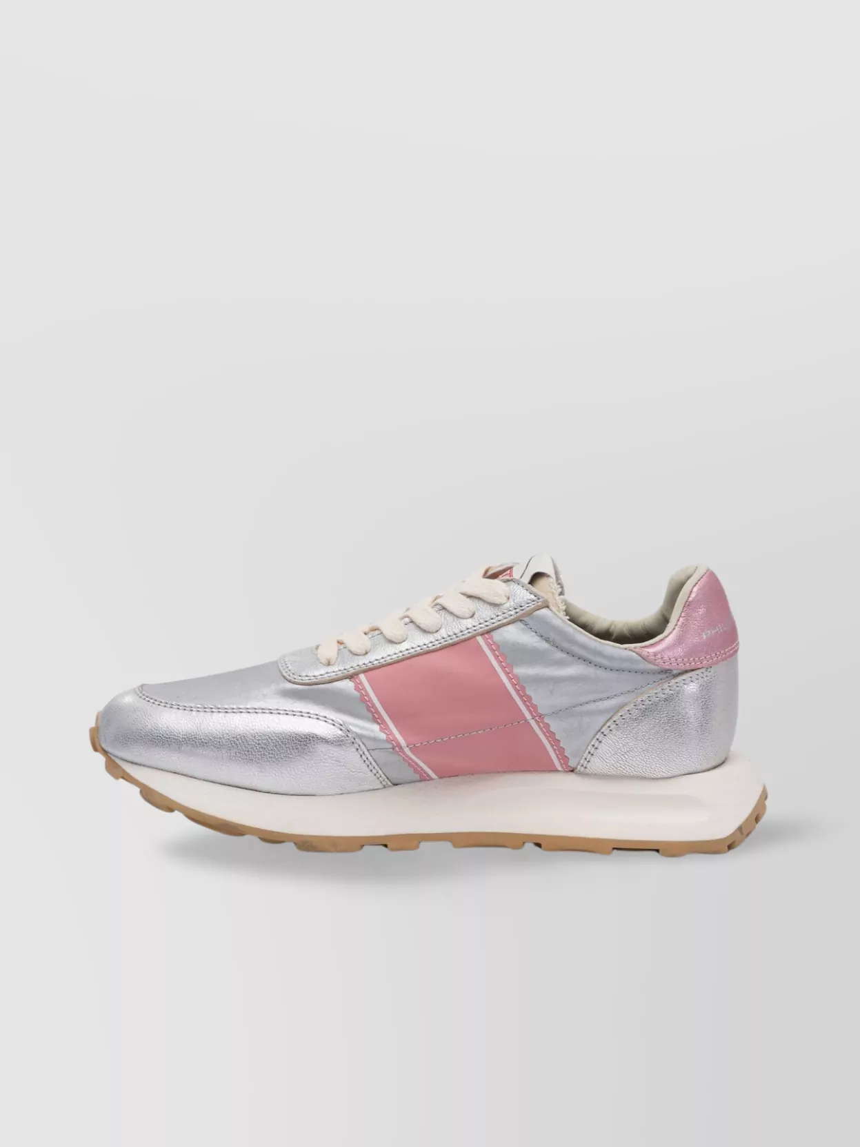 Philippe Model Metallic Rubber Sole Sneakers Slip-On