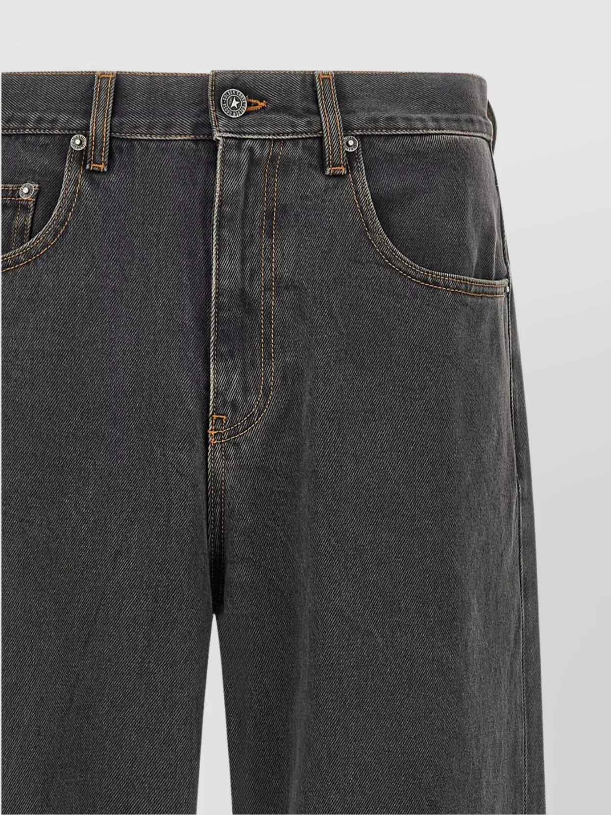 Golden Goose Five-Pocket Jeans With Belt Loops And Contrast Stitching