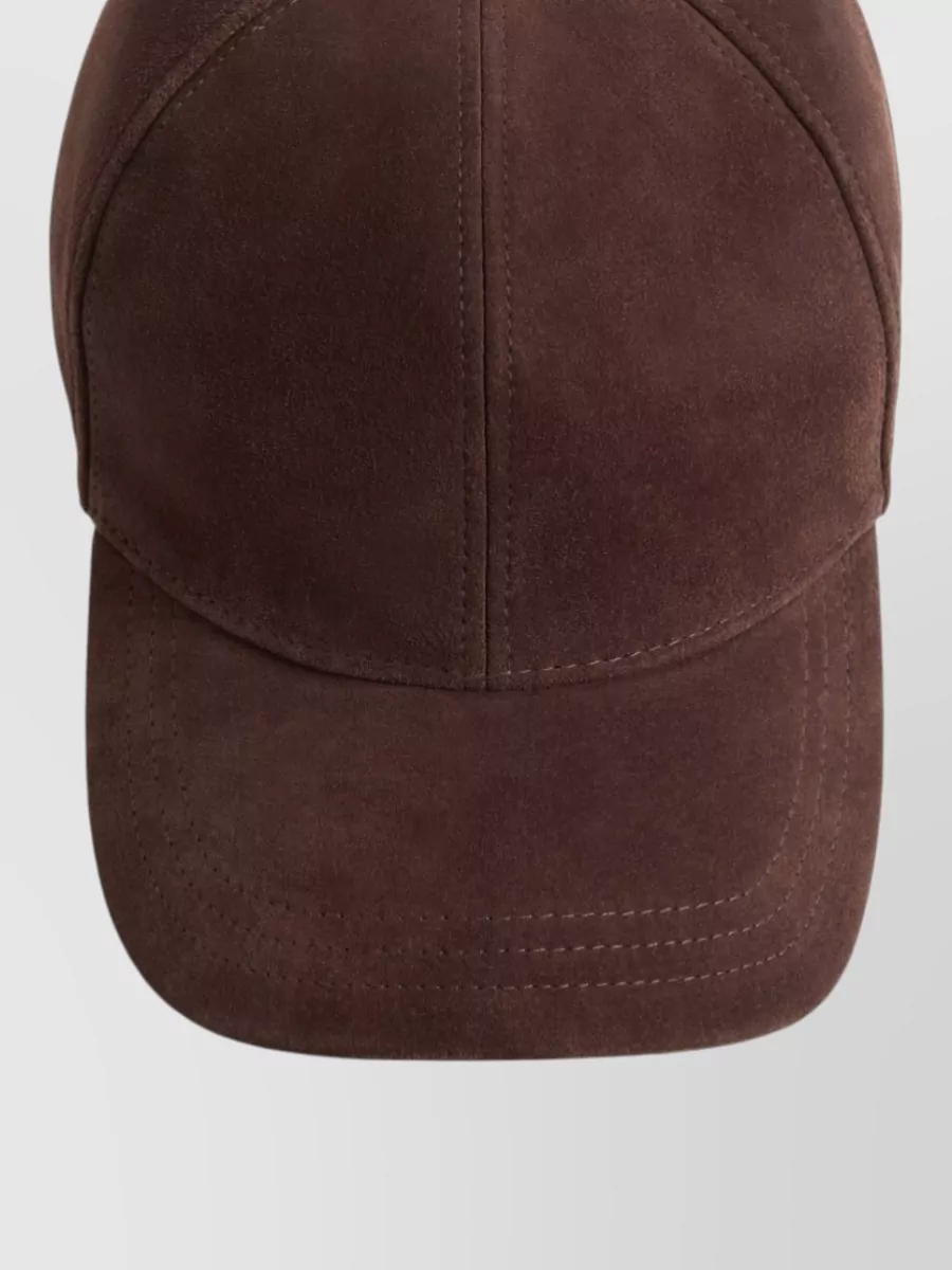 Valentino Garavani Suede Leather Baseball Cap