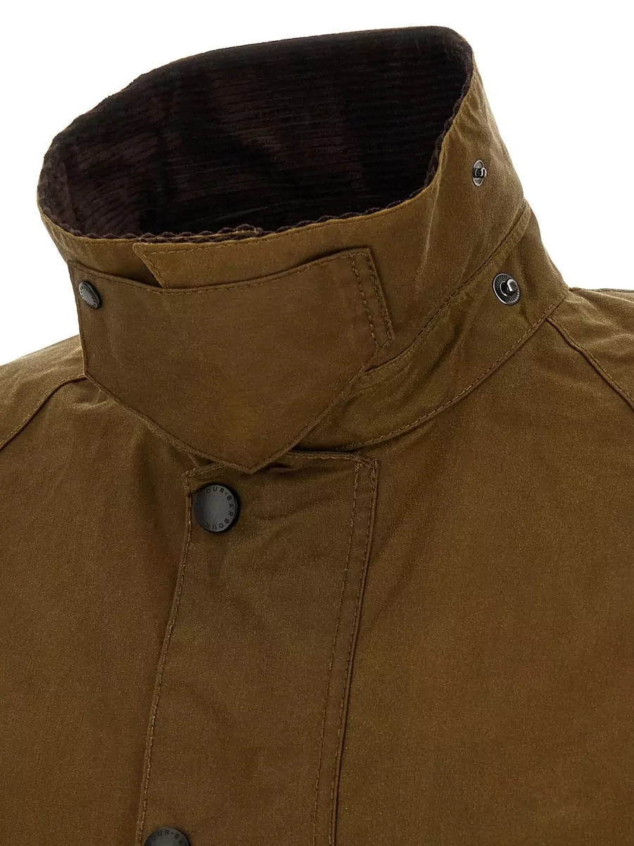 Barbour Waxed Cotton Single Breasted Coat