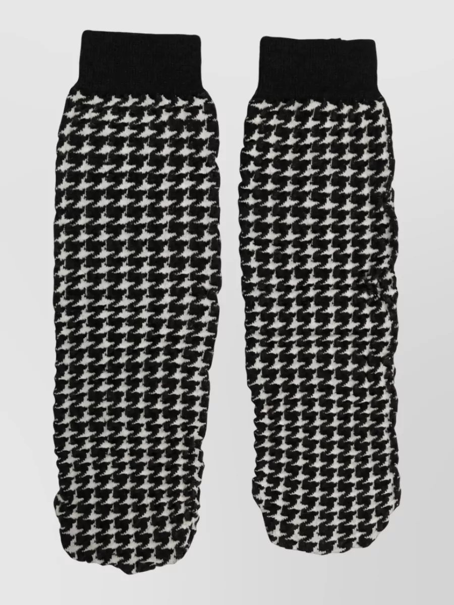 Dolce&Gabbana Houndstooth Ankle Socks