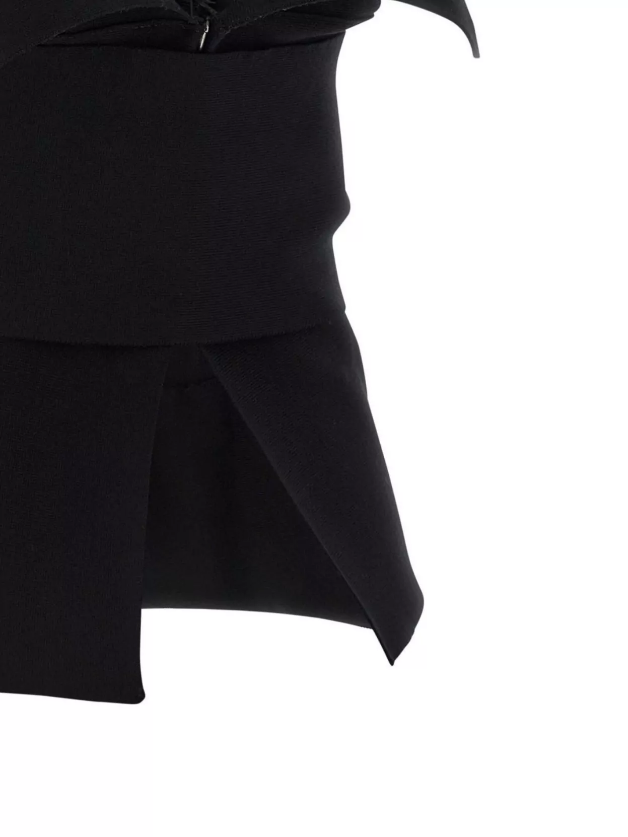 Alberta Ferretti V-Neck Sleeveless Fitted Feather Embellished Top
