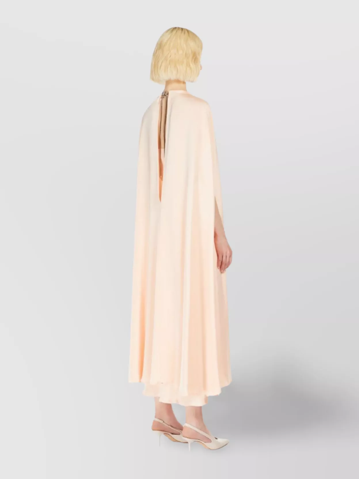 Max Mara Silk Crêpe De Chine Dress With American Neckline