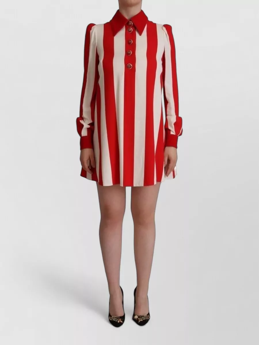 Dolce&Gabbana striped mini shirt dress