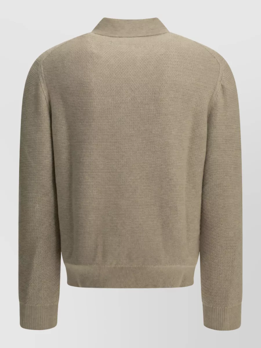 Zegna Cashmere Polo Sweater