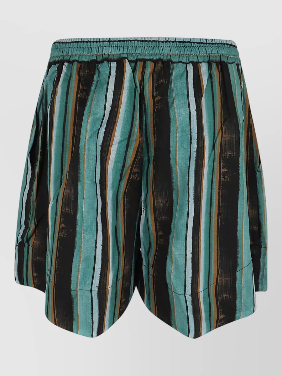 Pinko Striped Knee-Length Shorts