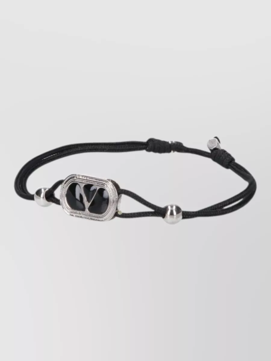 Valentino Garavani Logo Charm Bracelet