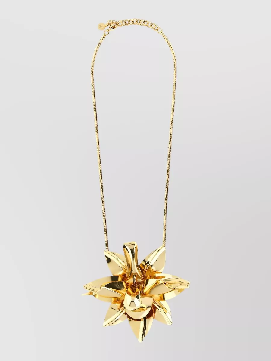 Paco Rabanne flower pendant necklace