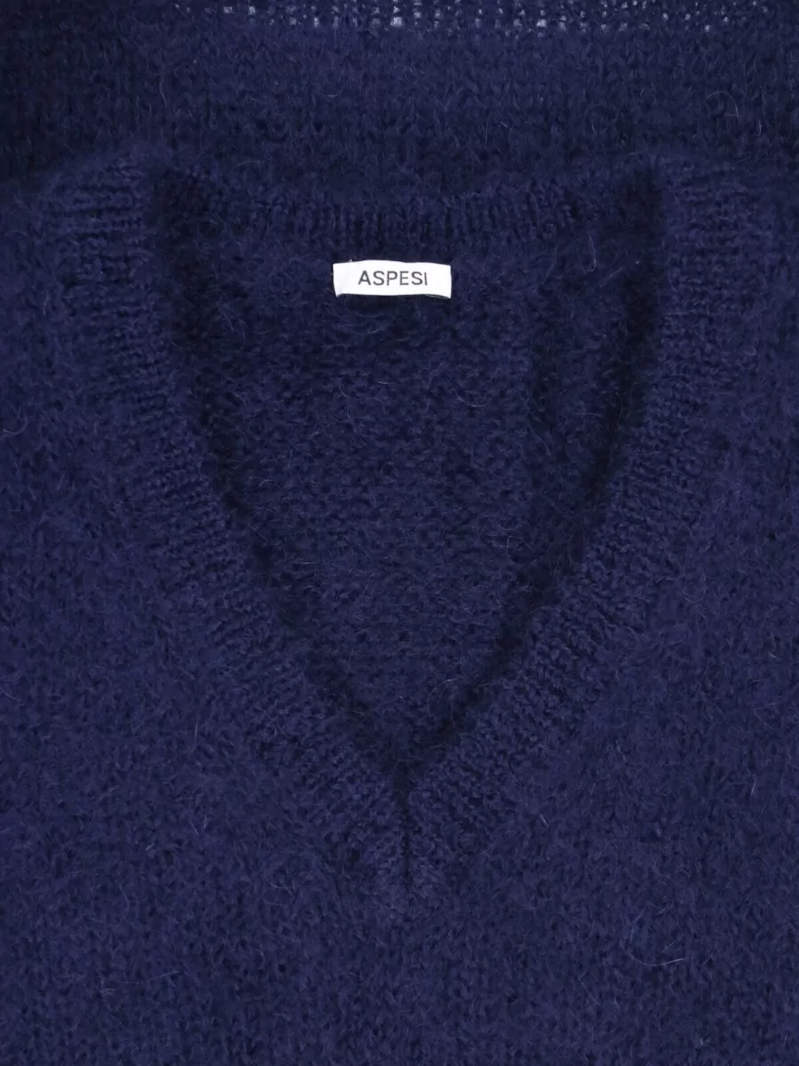 Aspesi Mohair Wool Crewneck Sweatshirt
