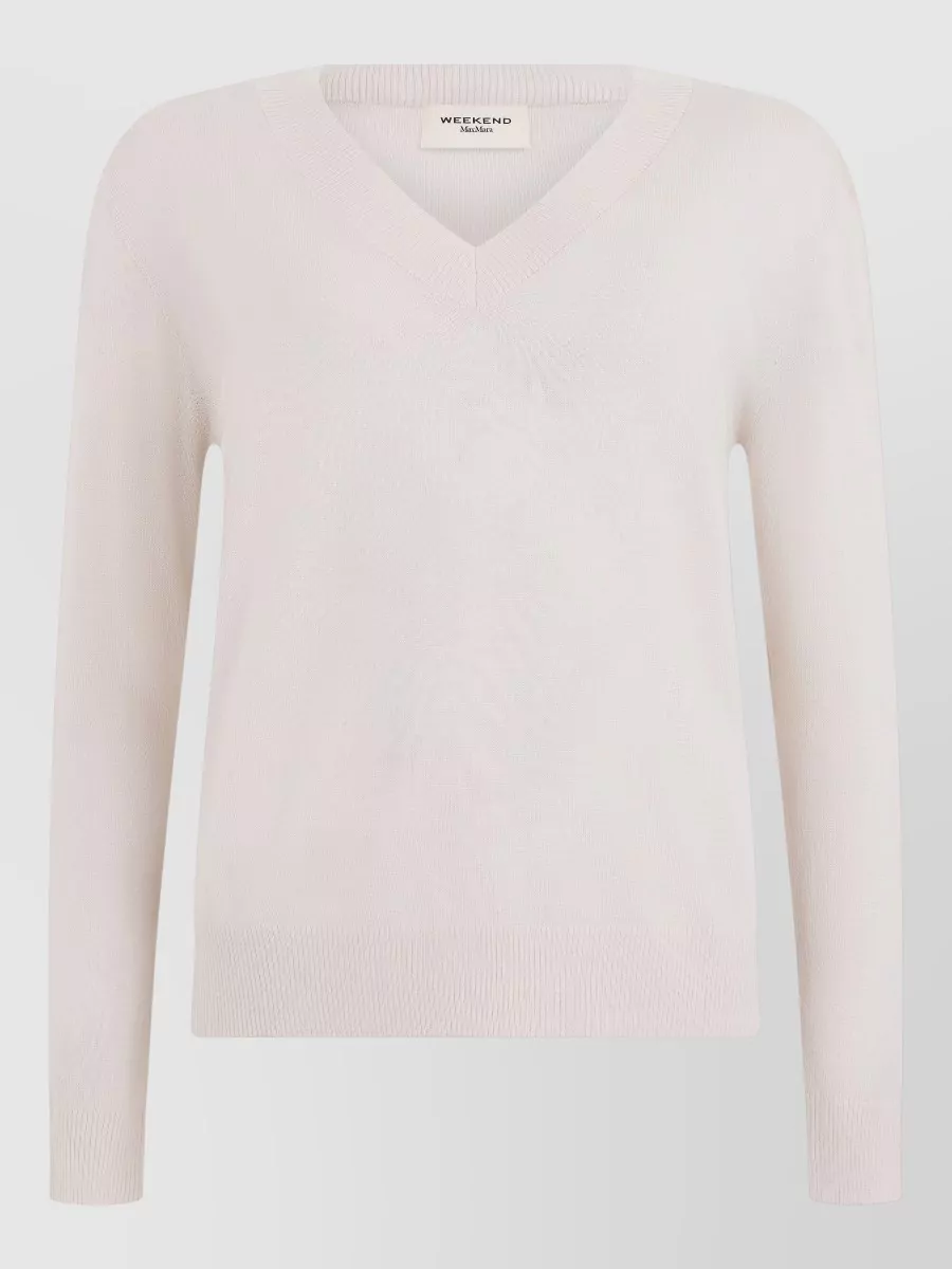 Weekend Max Mara wool silk cashmere v-neck sweater