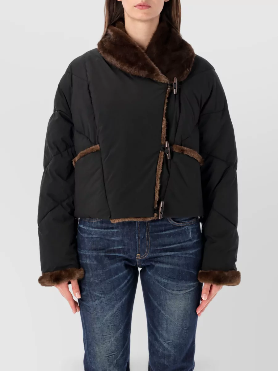 Urbancode faux fur puffer jacket