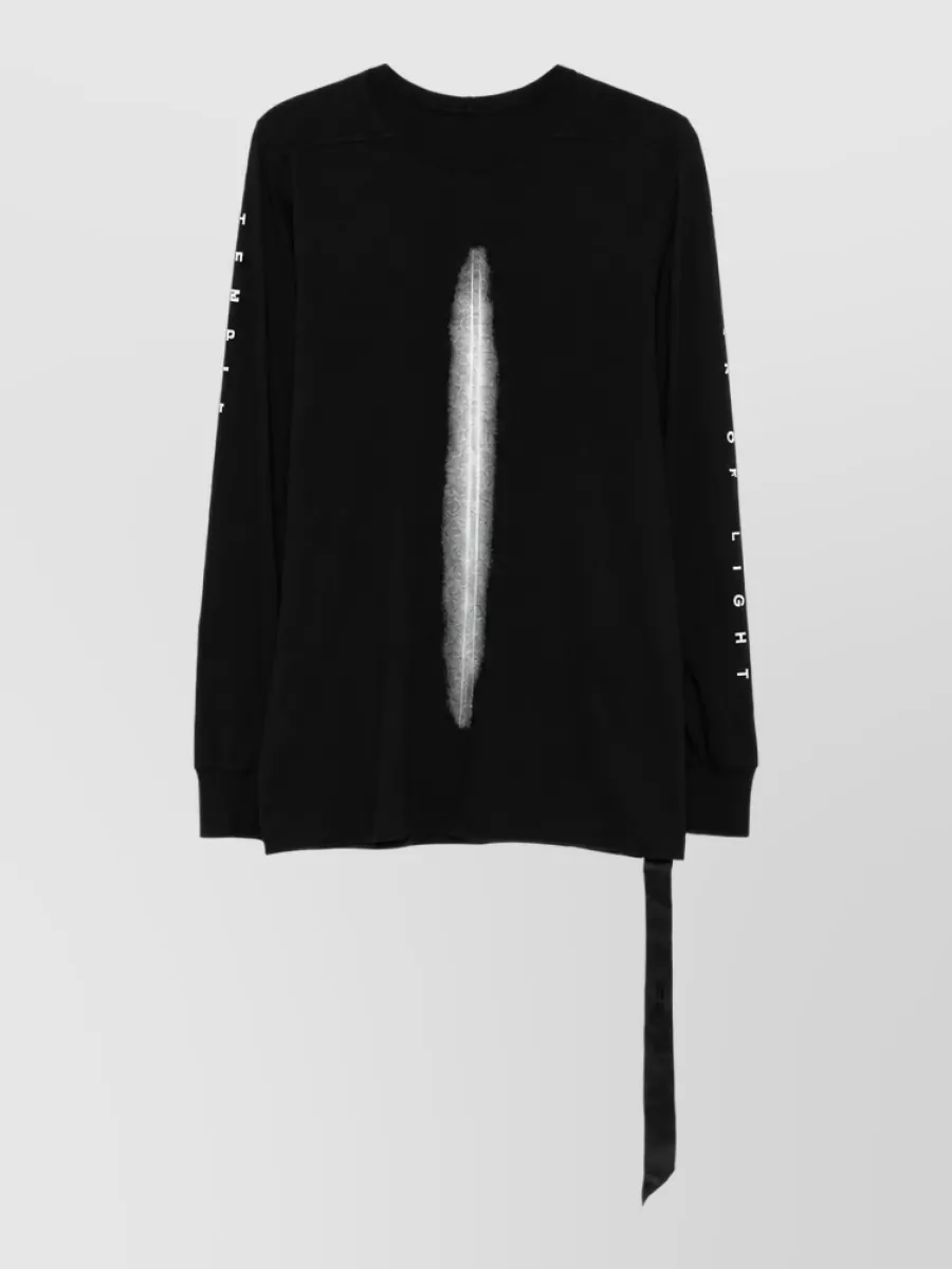 Rick Owens Drkshdw Graphic Print Cotton Long-Sleeve T-Shirt