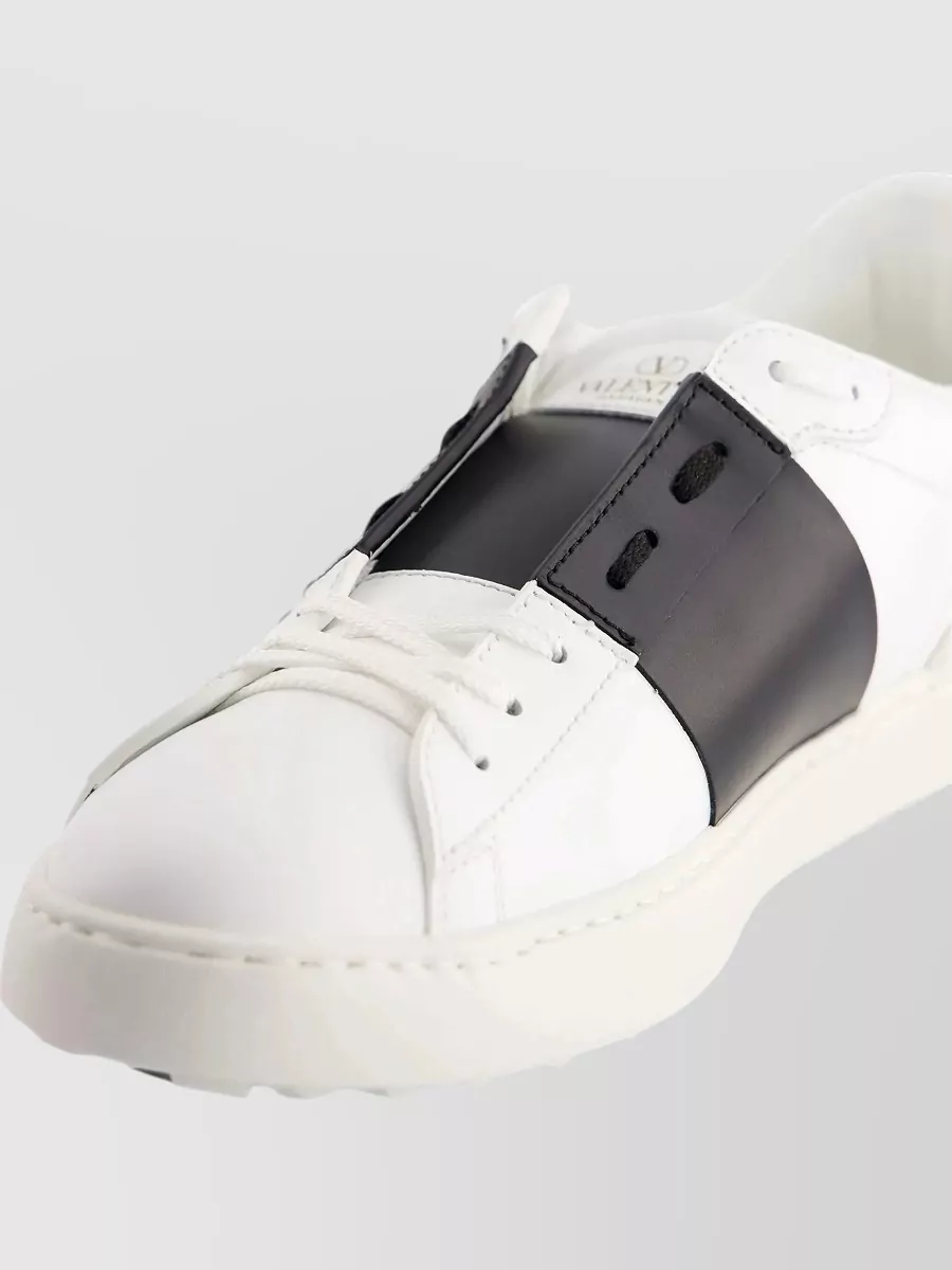 Valentino Leather Low-Top Sneakers