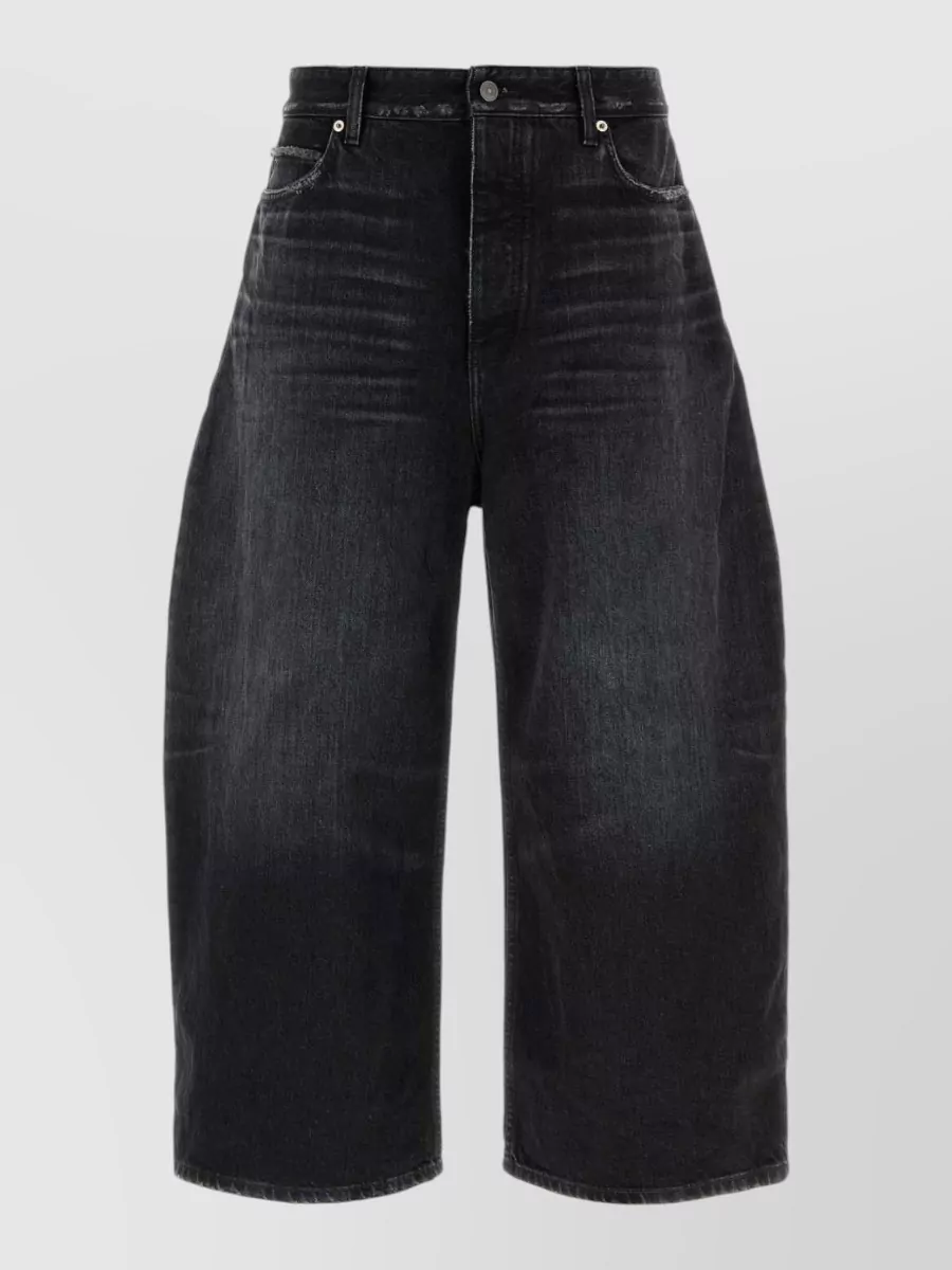 Balenciaga denim cropped curved-leg jeans