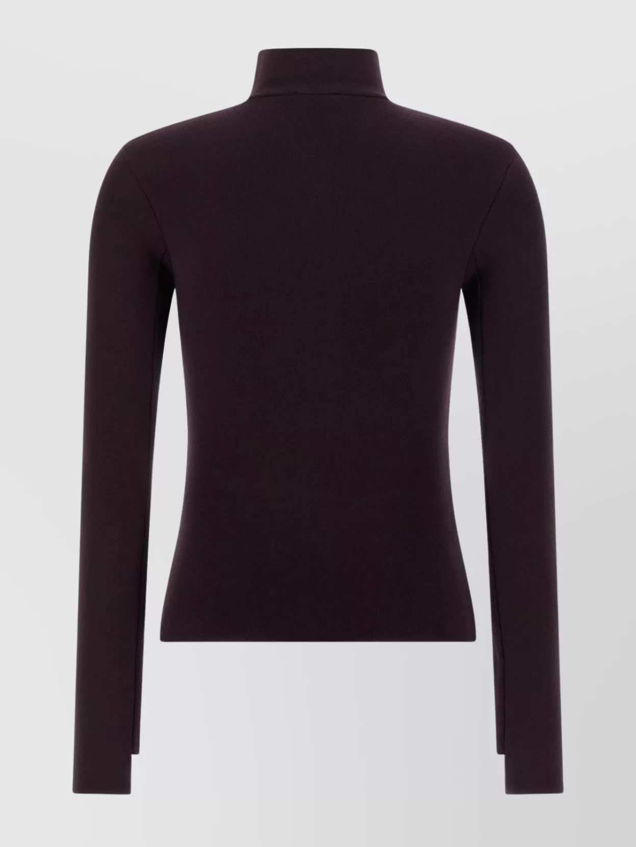 Courrèges Maroon Interlock Viscose Sweater In Burgundy