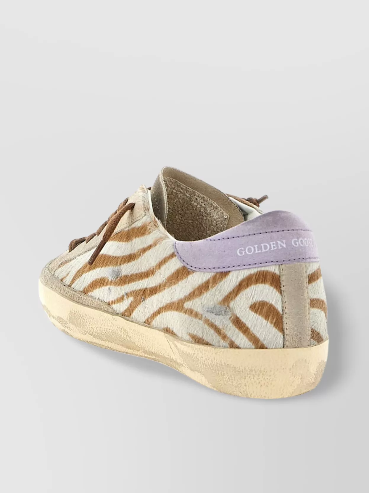 Golden Goose Zebra Pattern Sneakers Star Detail In Multi