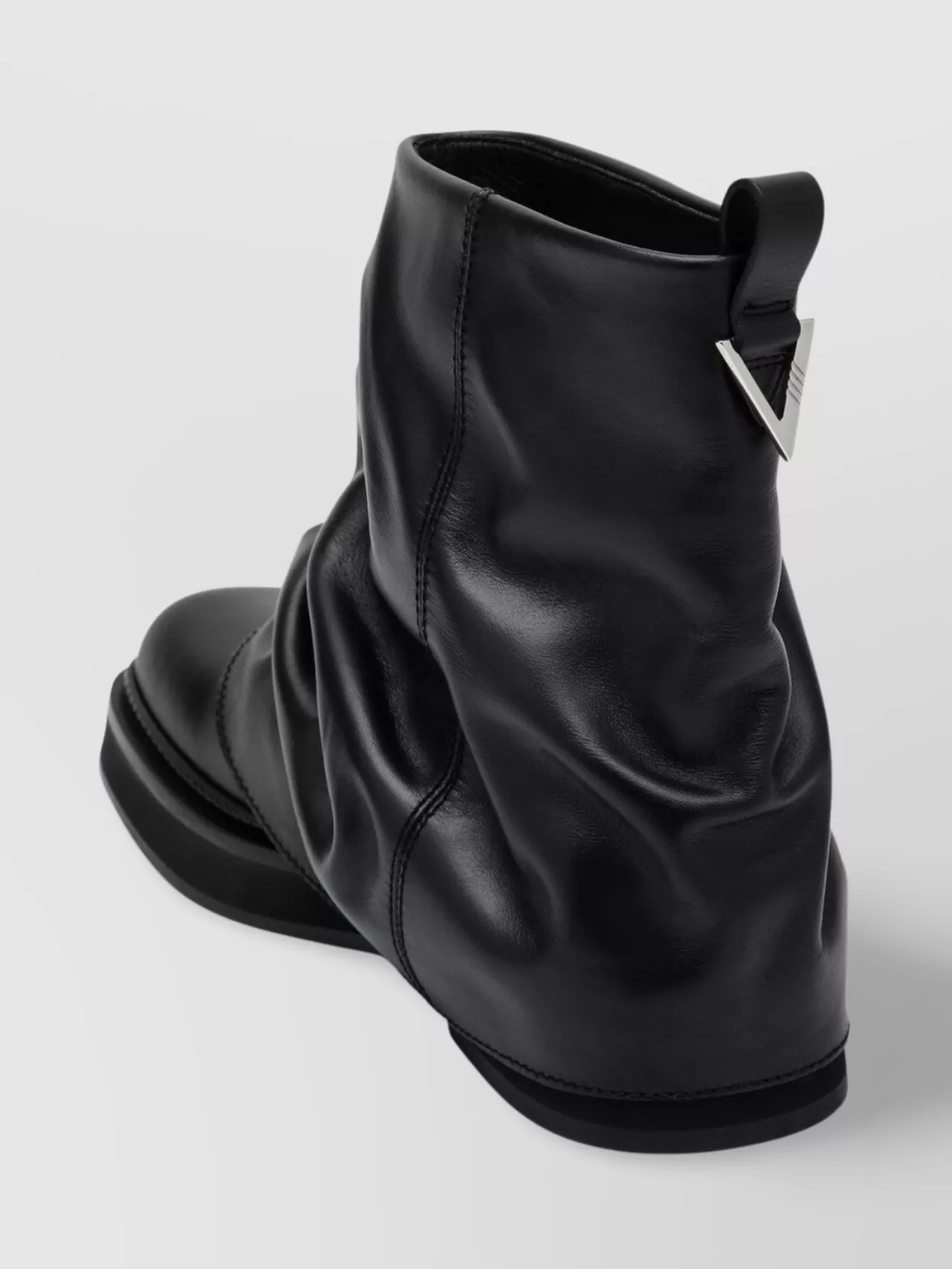 Attico Mini Robin Leather Combat Boot