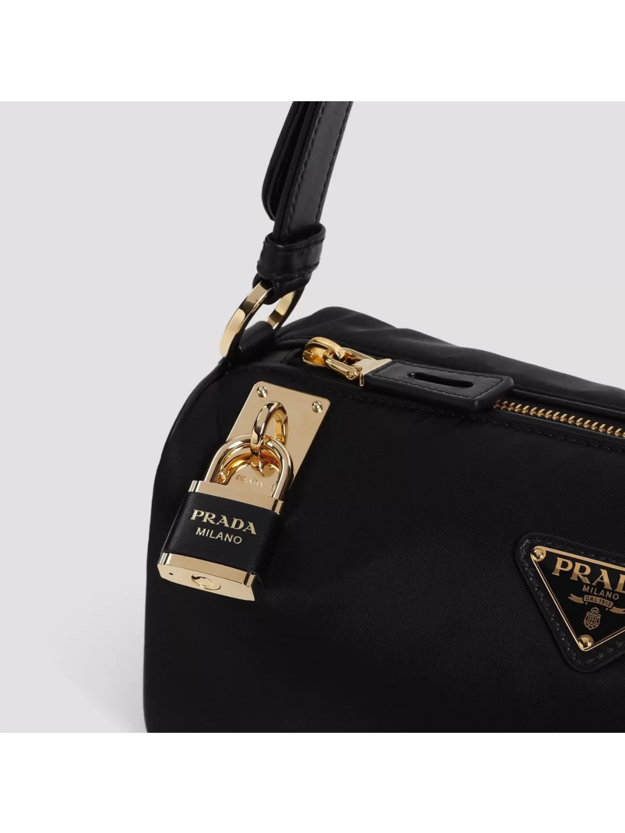 Prada Rectangular Shape Shoulder Bag In Black