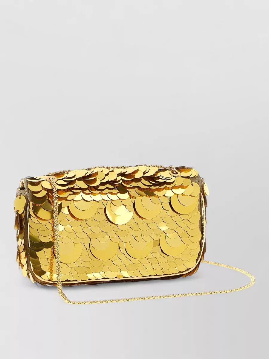 Paco Rabanne Sparkle Mini Sequin Clutch Bag