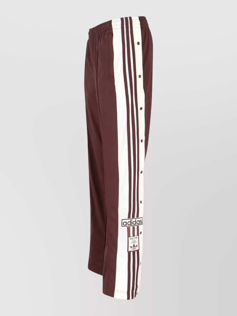 Adidas Straight Trousers Side Stripes Zip Pocket