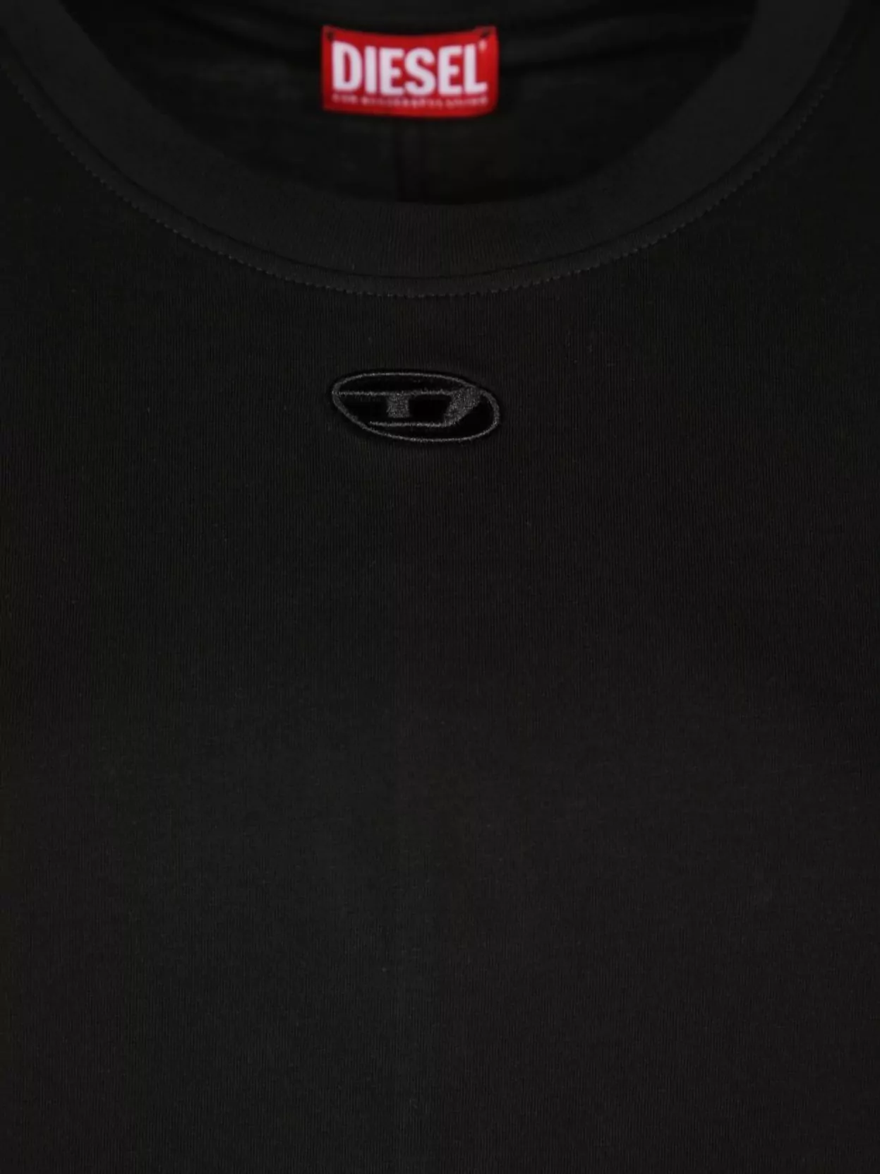 Diesel Hem Crew Neck Short Sleeves Dress