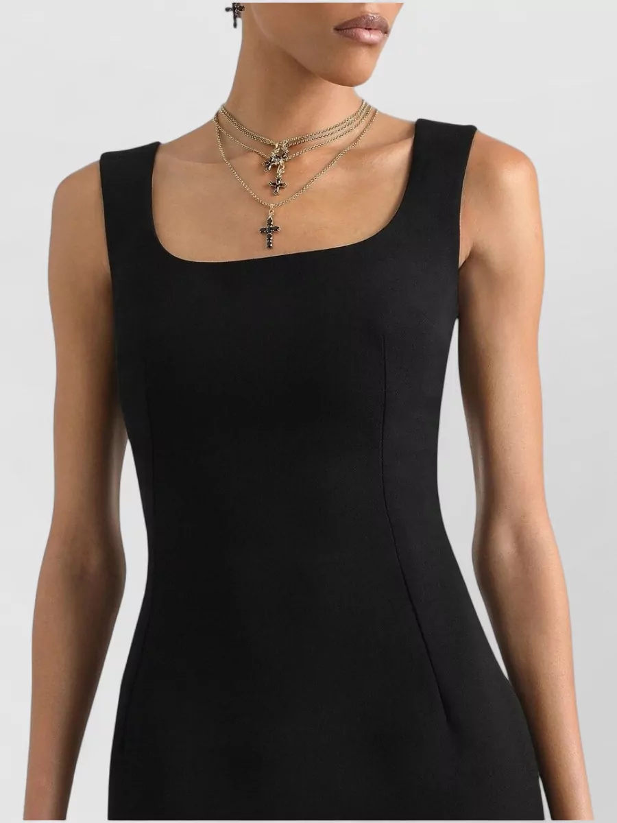 Dolce&Gabbana Virgin Wool Midi Dress