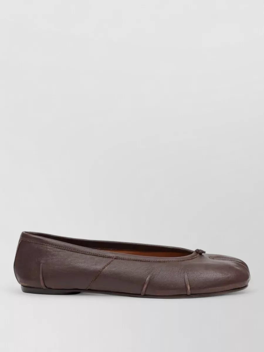 Maison Margiela leather tabi ballerina shoes