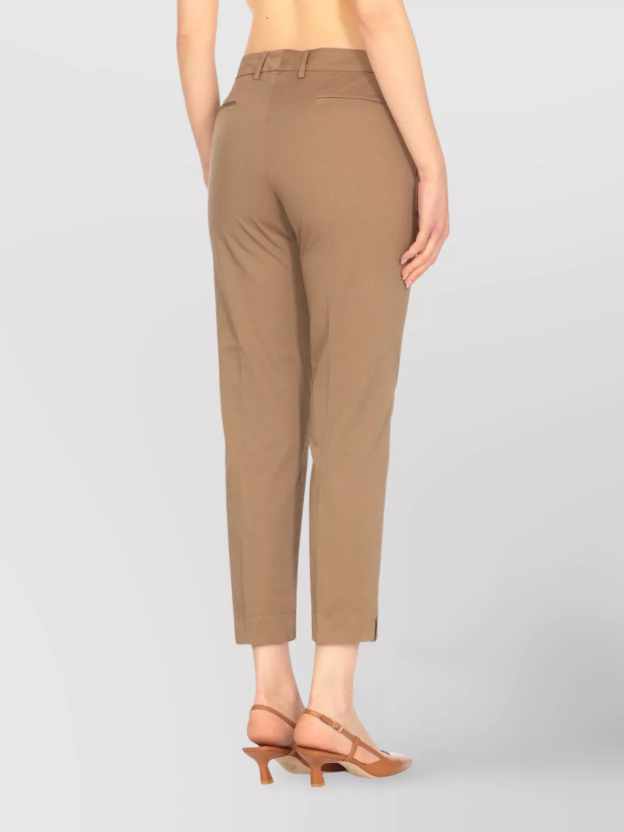 Pt Torino Women's Cotton Straight Leg Trousers