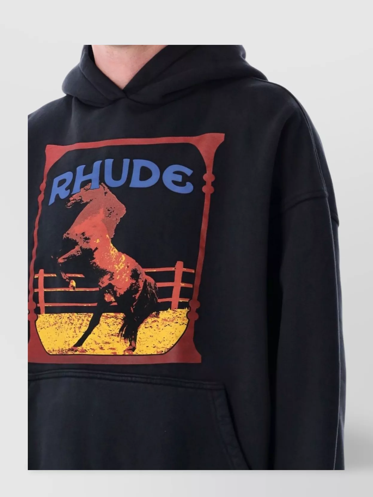 Rhude Graphic Print Hooded Sweater