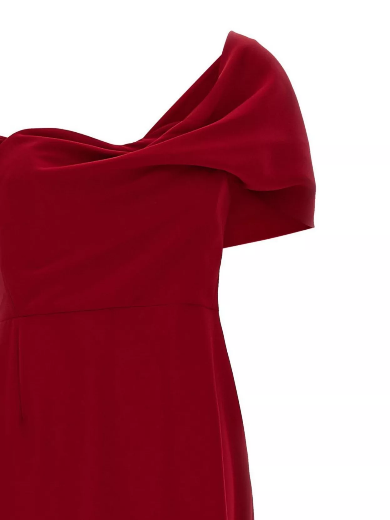 Carolina Herrera Off-Shoulder Floor-Length Draped Dress