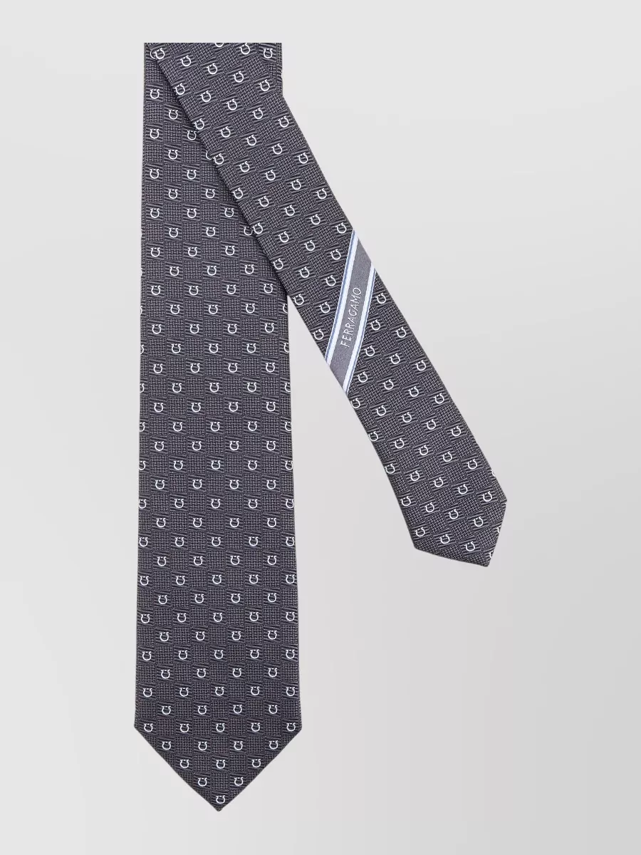 Ferragamo silk jacquard tie