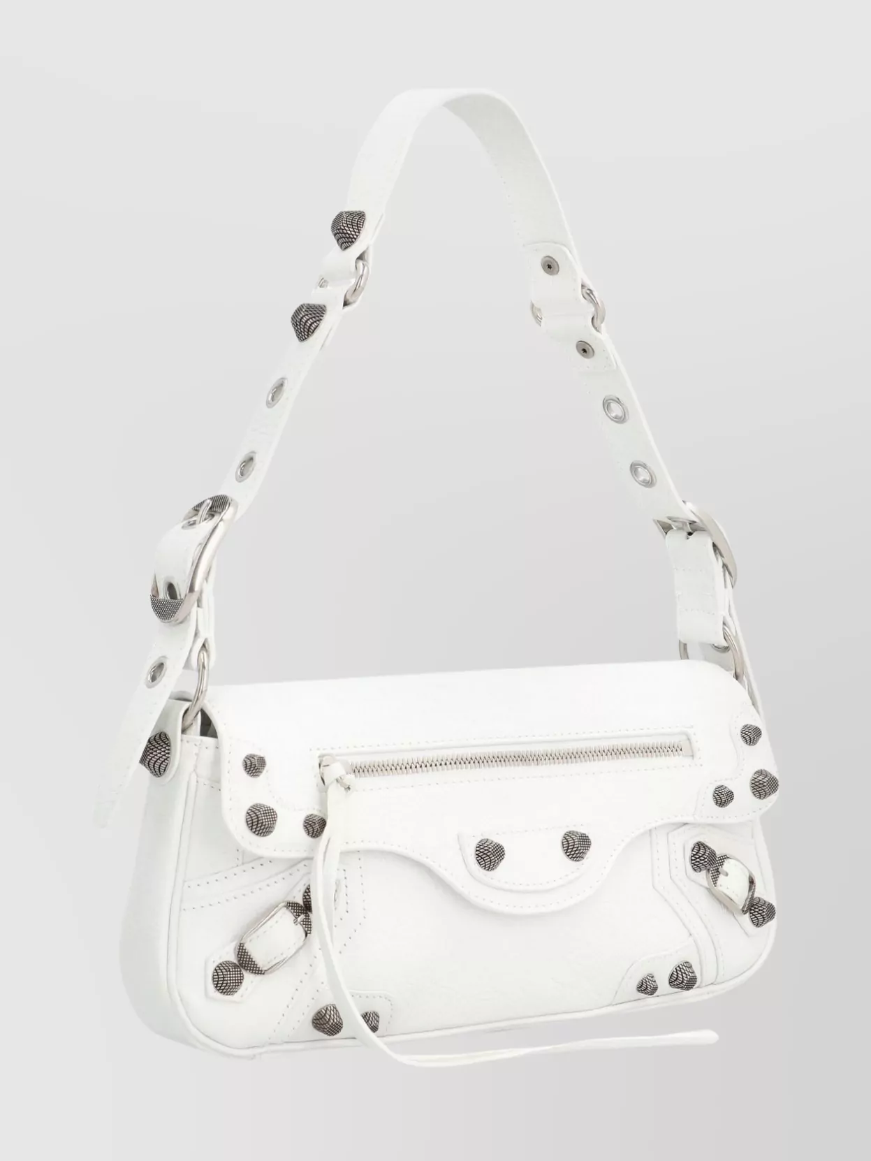 Balenciaga Leather Crossbody Bag Featuring Studs
