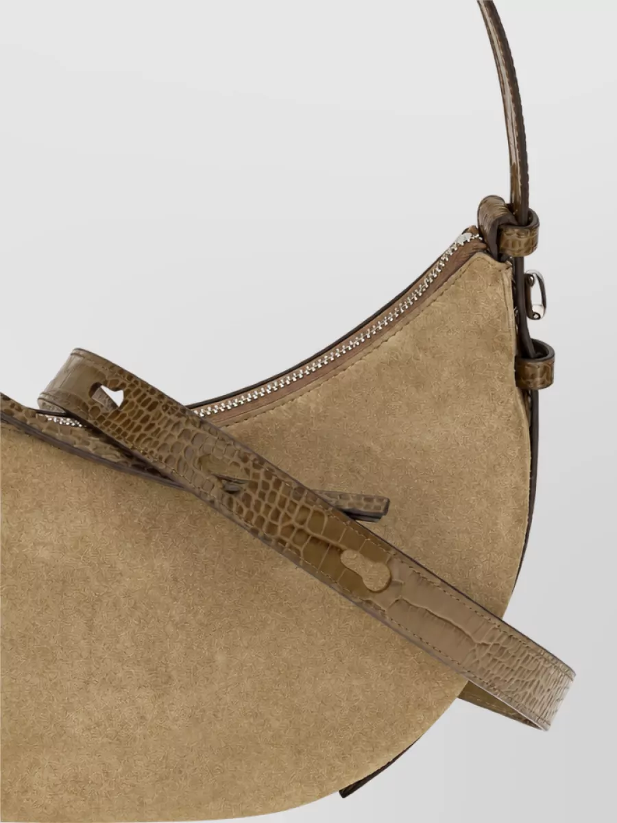 Tory Burch Na Suede Leather Clutch Bag