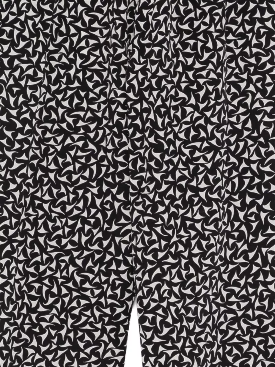 Dries Van Noten Printed Silk Tailored Shorts