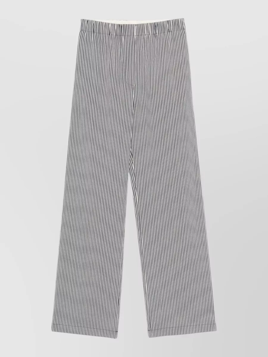 Alysi Striped Wide-Leg Trousers