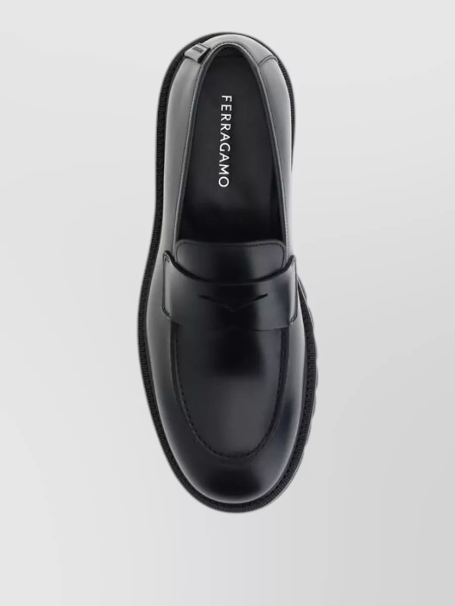 Ferragamo Leather Penny Loafers