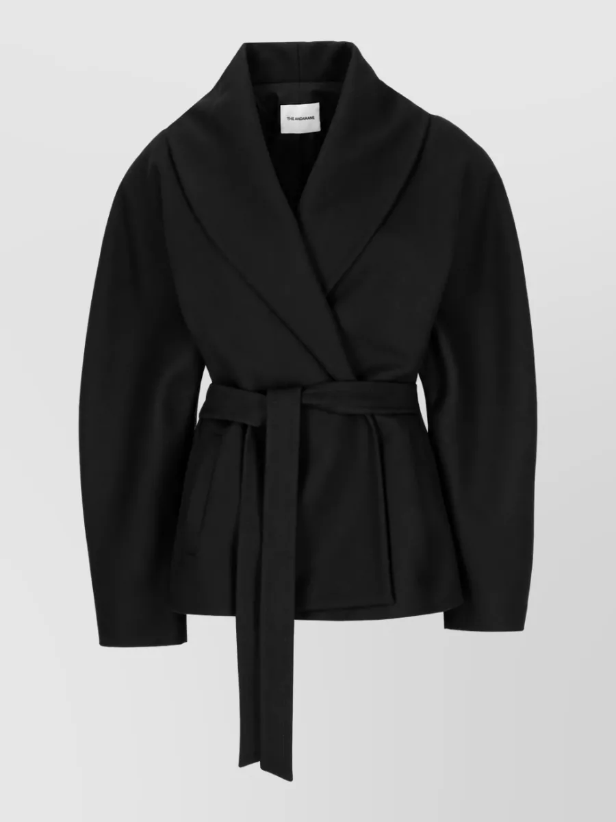 The Andamane cashmere blend belted single breasted coat