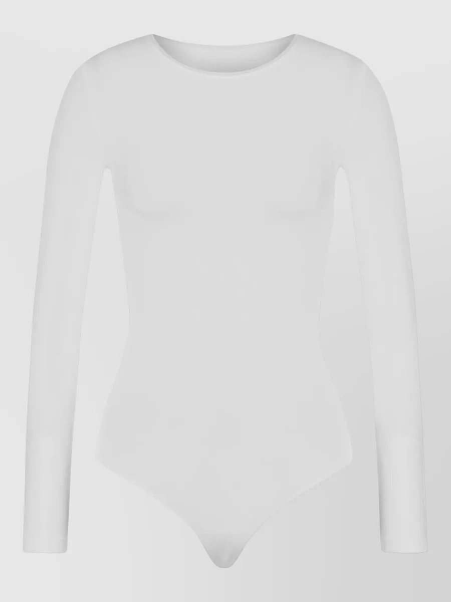 Wolford Long Sleeve Fitted Body Top In White