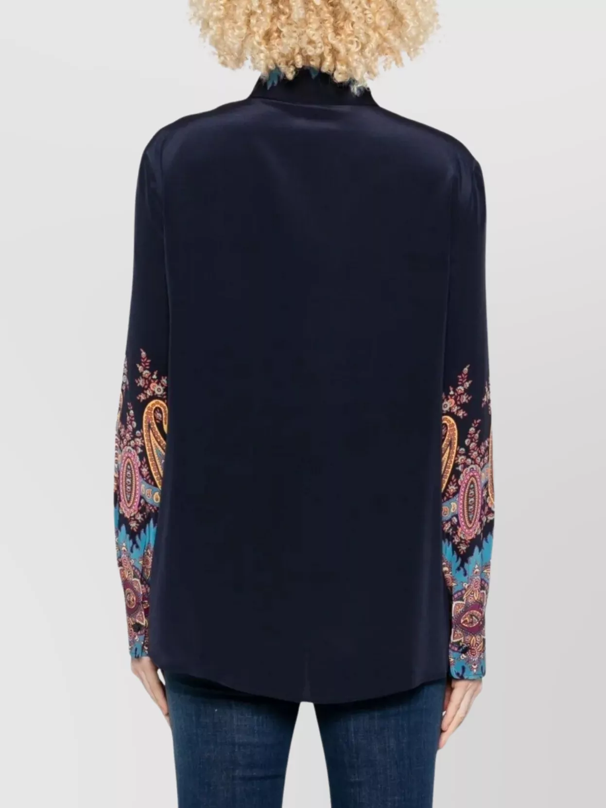 Etro Silk Shirt With Paisley Print And Collar