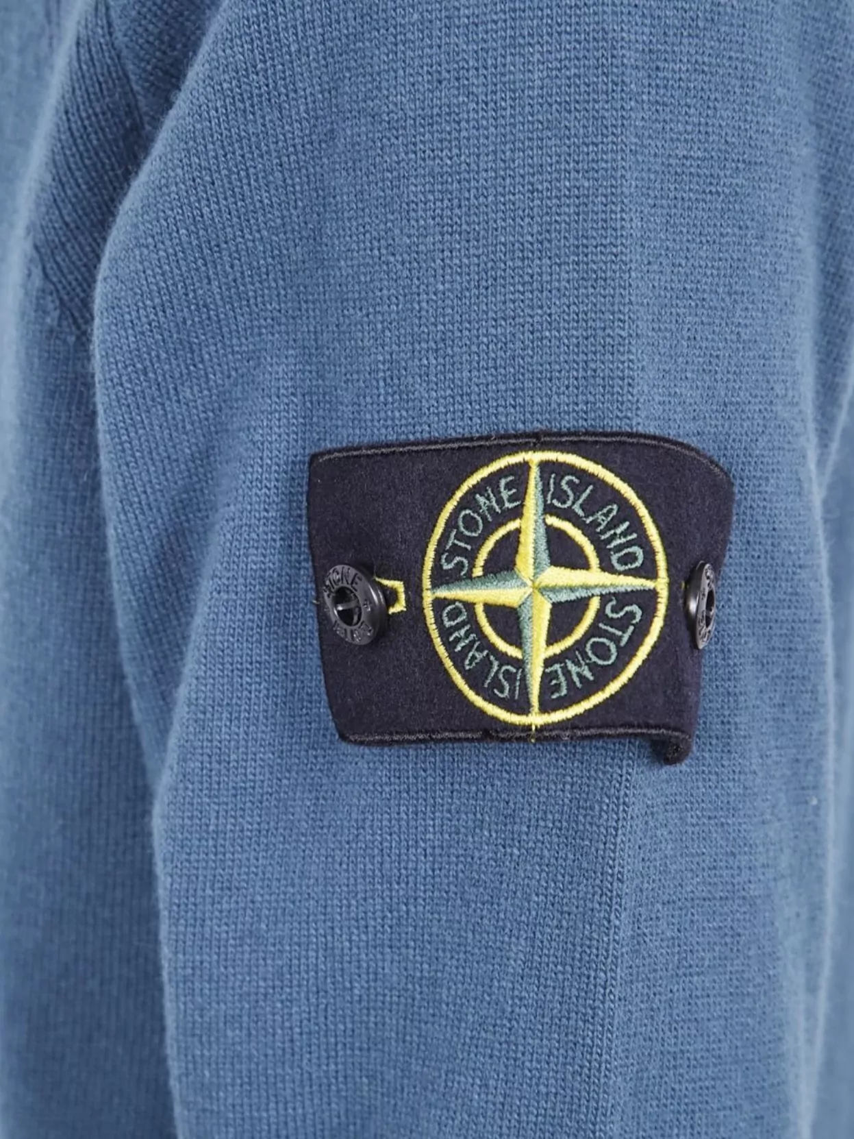 Stone Island Crew Neck Sweater Ribbed Cuffs Long Sleeves