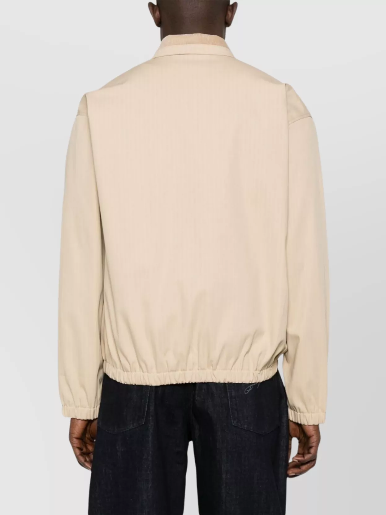 Drôle De Monsieur Casual Jacket Featuring Vertical Stripes