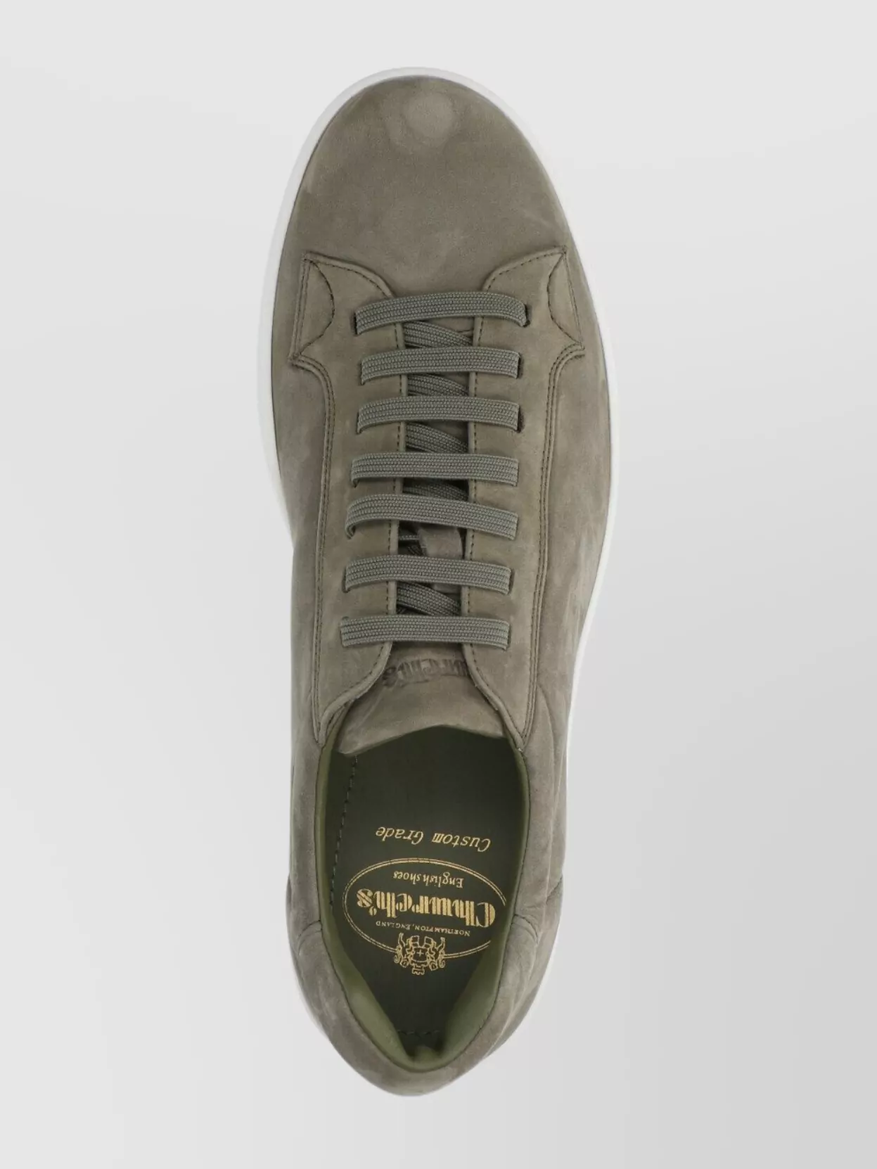 Church's Round Toe Suede Sneakers With Rubber Sole