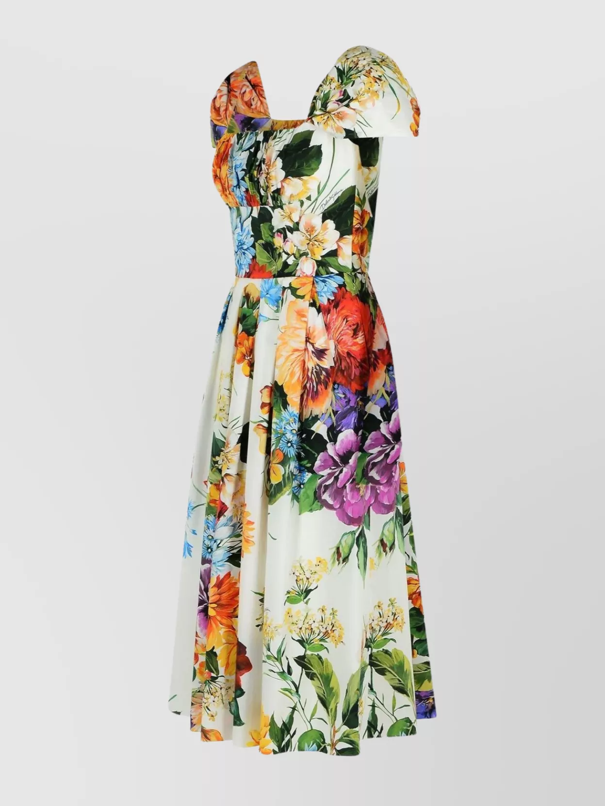 Dolce & Gabbana Floral Print Dress In Multi
